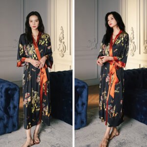 Kimono de Nuit Femme en Satin – Élégance et Confort Luxueux