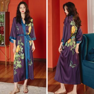 Kimono de Nuit Femme en Satin – Élégance et Confort Luxueux