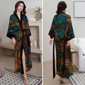 Kimono de Nuit Femme en Satin – Élégance et Confort Luxueux