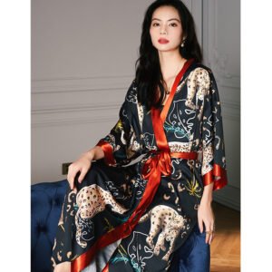 Kimono de Nuit Femme en Satin – Élégance et Confort Luxueux